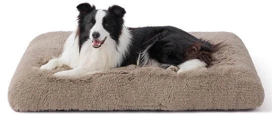 Letto per cani morbido per grandi cani - 89x58x8 cm, lavabile, fondo antiscivolo, cuscino morbido per cani grandi, imbottitura di cammello