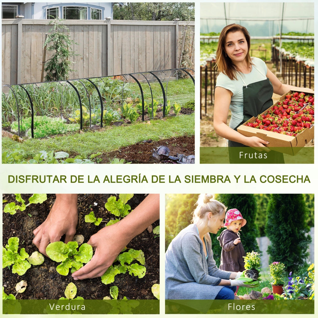 Serra da Giardino ¨C zephmum ¨C 350x100x80 cm 3 Porte A Rullo Acciaio Trasparente