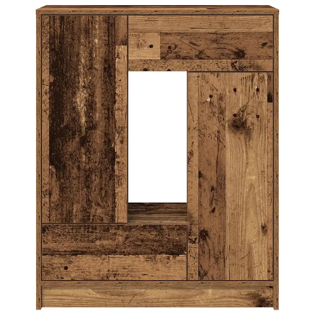 Credenza con Cassetti e Ante Legno Antico 73x31x90 cm 861857