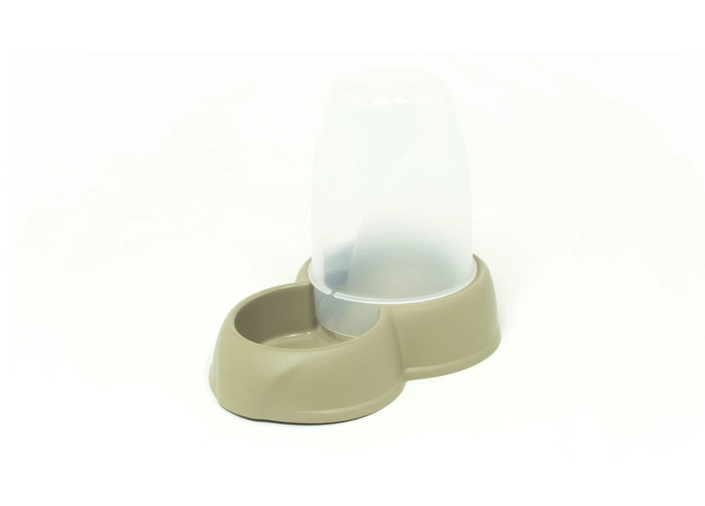 Dispenser Cibo/Acqua 1,6L Per Animali Modello 700084 Colore Beige