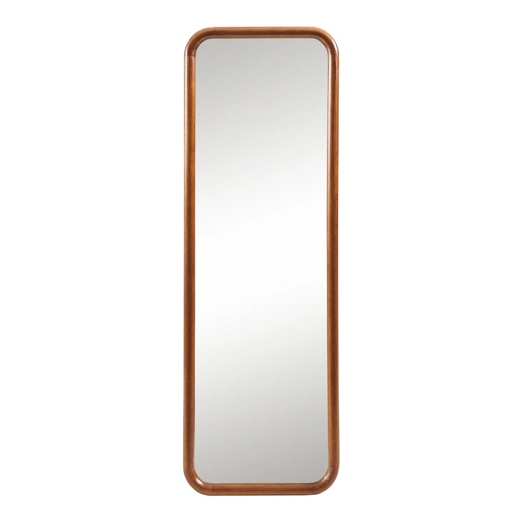 Specchio decorativo moderno da parete 120 x 40 cm marrone 03_0010187