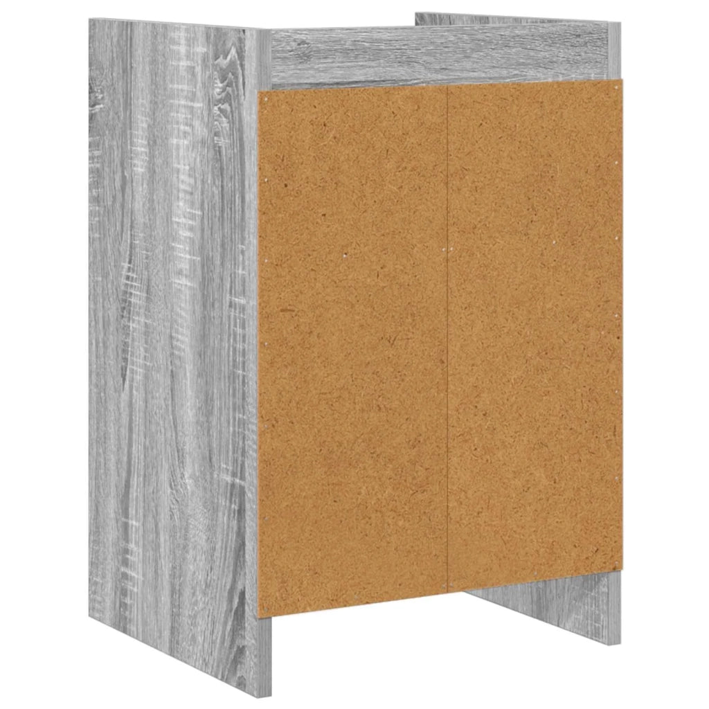 Comodini 2 pz Sonoma grigio 40 x 36 x 60 cm 8011046
