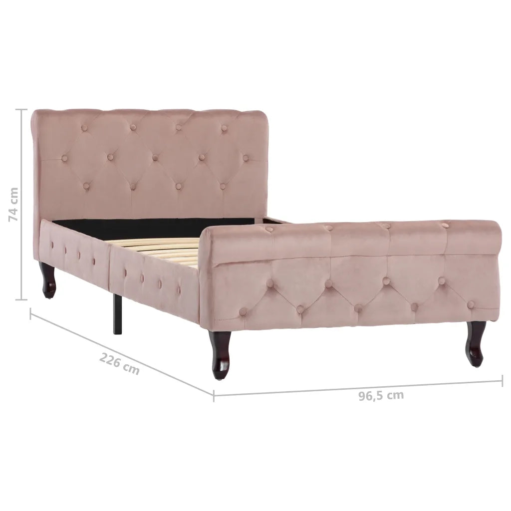 Giroletto Rosa in Velluto 90x200 cm