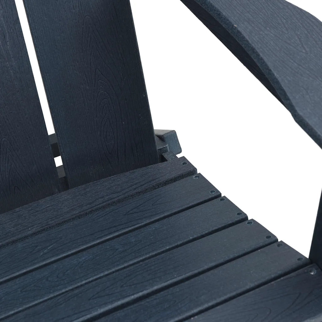 Sedia Adirondack Pieghevole Blu navy 80,5 x 74,5 x 92 cm HDPE 42006618