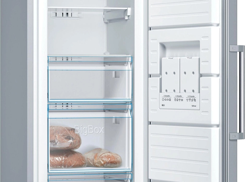 Bosch Serie 4 GSN36VLEP Congelatore monoporta da libera installazione 186 x 60 cm Metal look Classe E