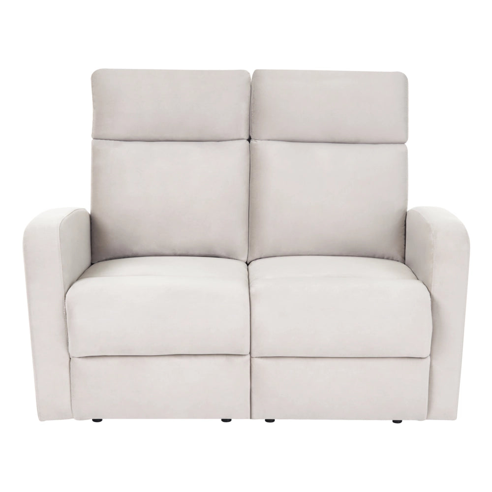 Poltrona reclinabile manualmente in velluto beige design moderno glamour soggiorno