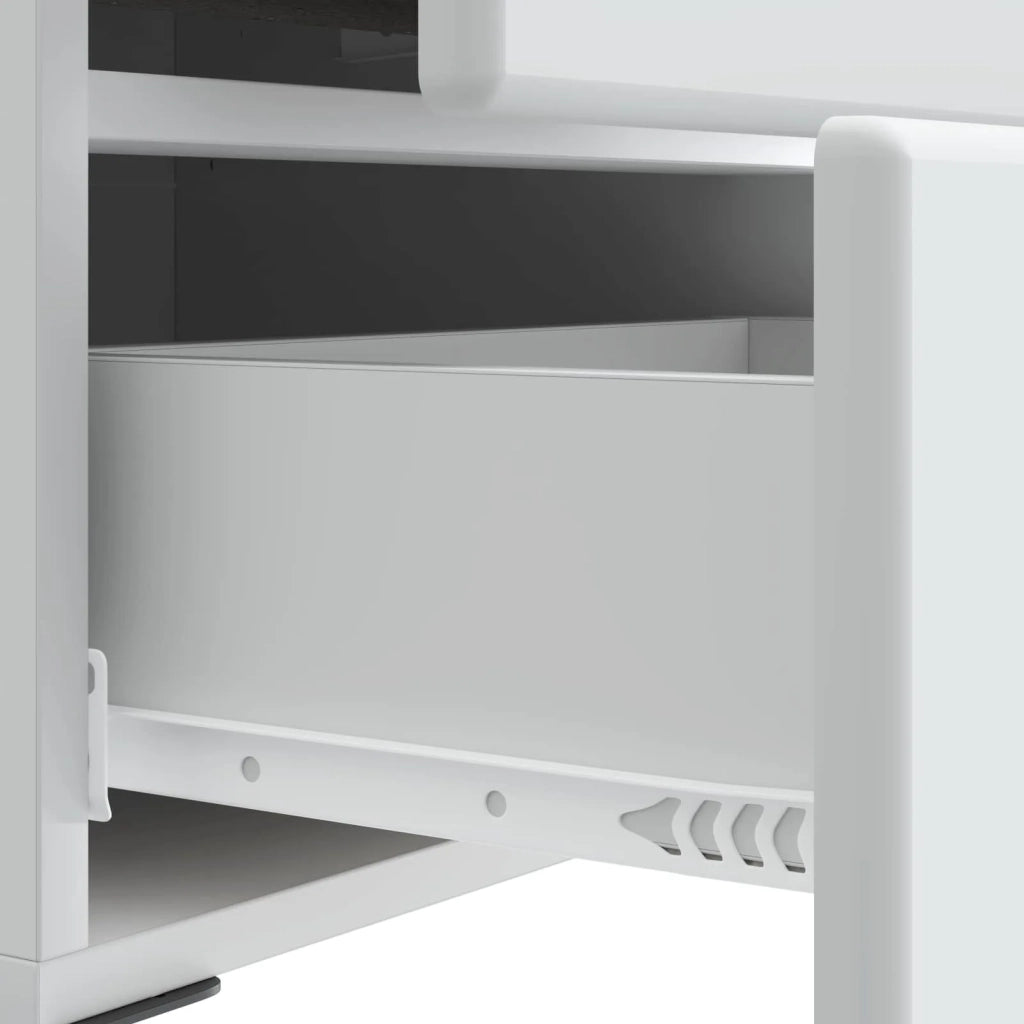 Set di 2 Comodini | Armadio da Notte | Mobiletto da notte con cassetto Bianco 43 x 34,5 x 47,5 cm