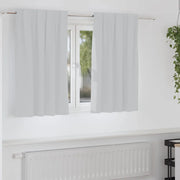 Tende Blackout con Anelli 2 pcs Grigio Chiaro 140 x 140 cm 4107458