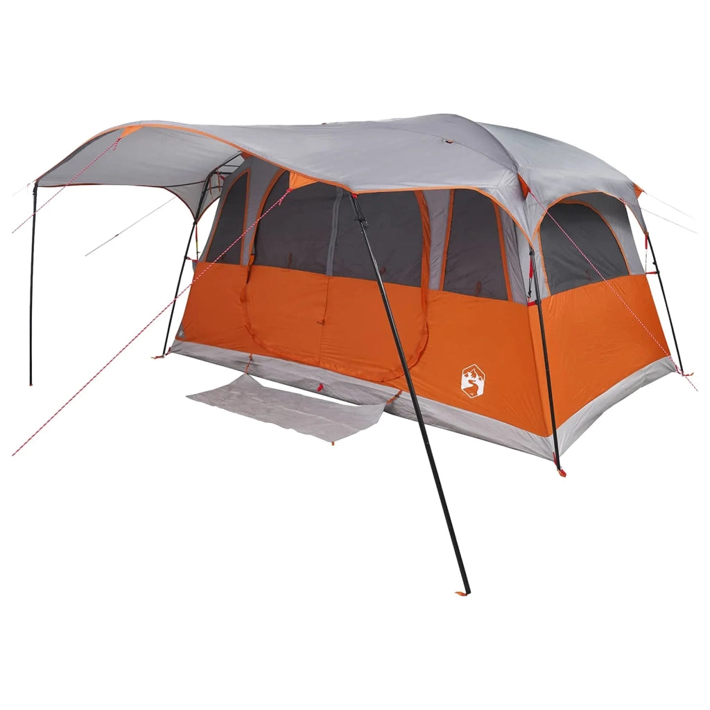 Tenda a tunnel con tetto Grigio e arancione 366 x 244 x 198 cm 42028667