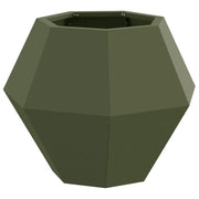 Fioriera | Cassetta per fiori | Vaso Verde oliva 50 x 50 x 40 cm Acciaio