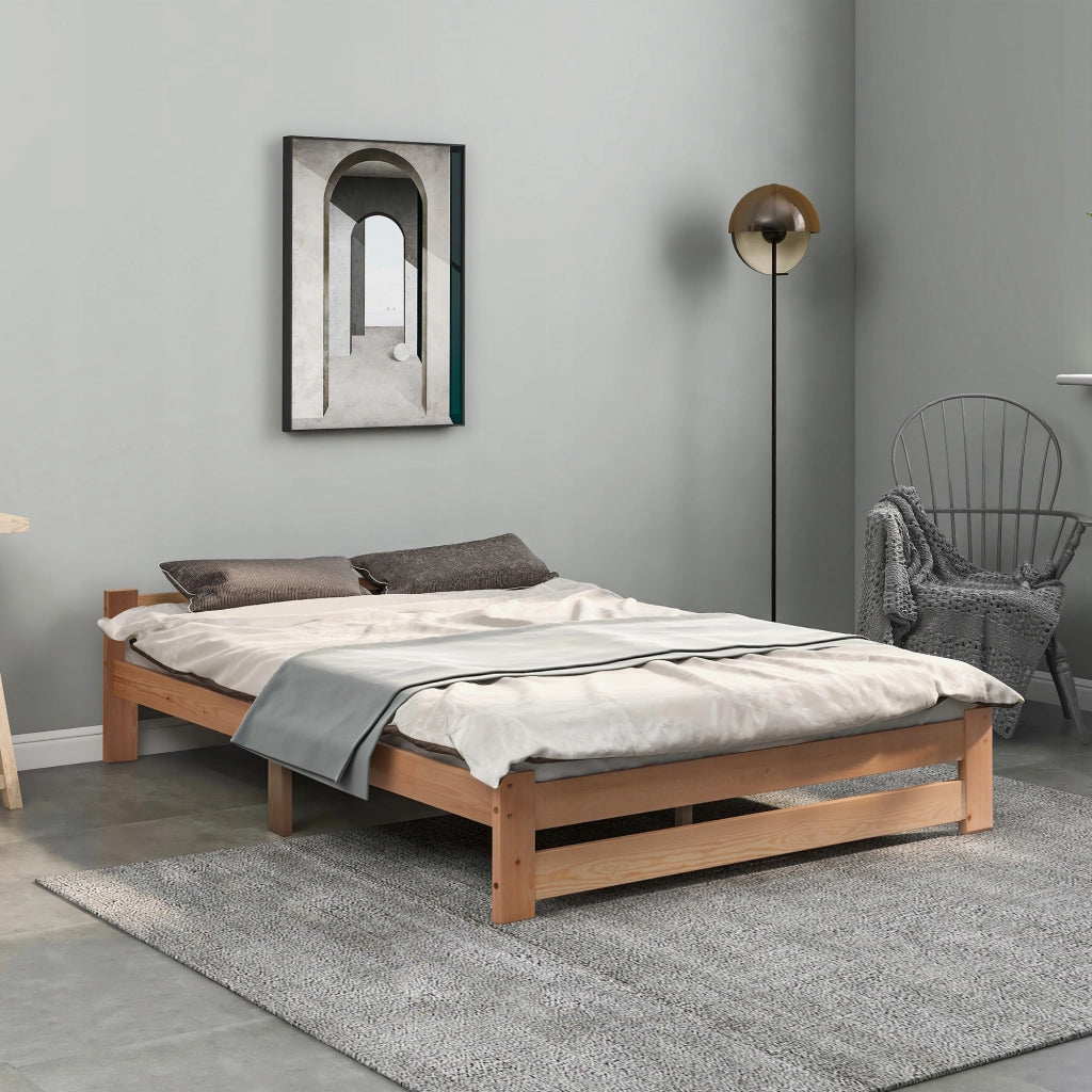 Letto Futon con Struttura - Xylo - 140x200 - Legno, Senza Materasso