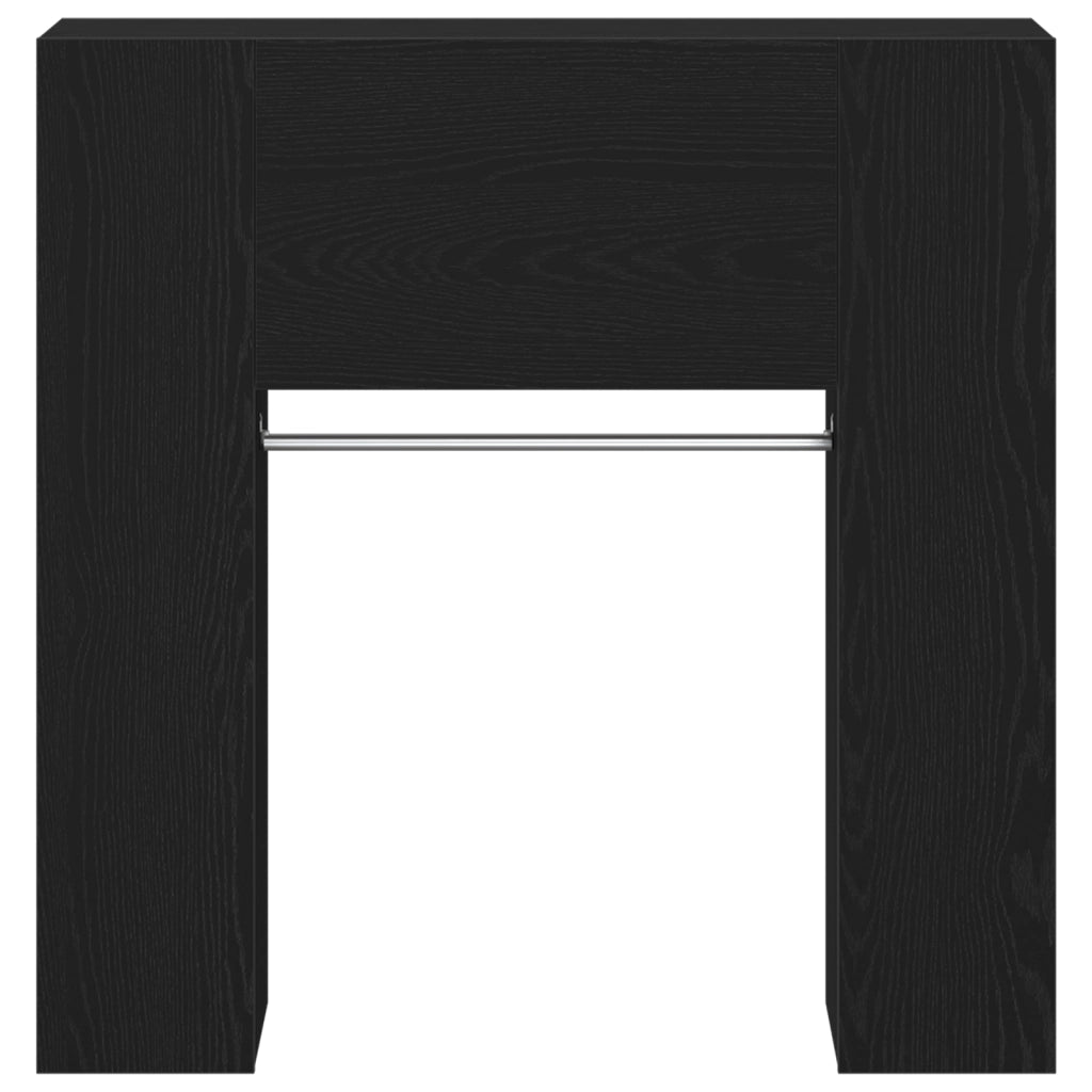 Cabinet Hallway Nero Quercia 97,5x37x99 cm Legno ingegnerizzato