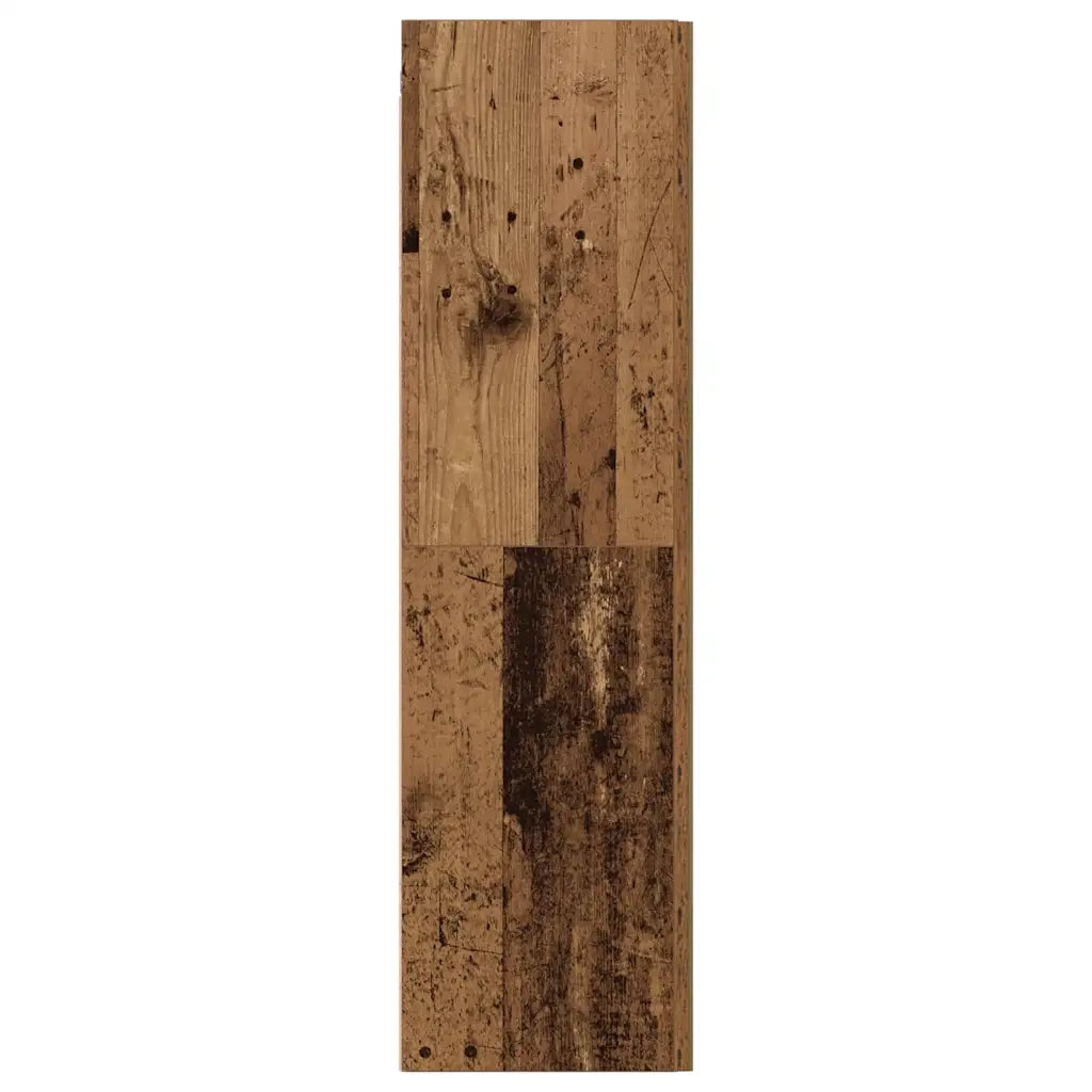 Mobile TV moderno a parete con ampio spazio contenitivo 30,5 x 30 x 110 cm realizzato in legno composito con finitura effetto legno anticato 02_0050878