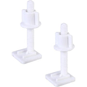 Yardwe 4 pezzi wc cerniera bulloni plastica bianco wc sedile cer