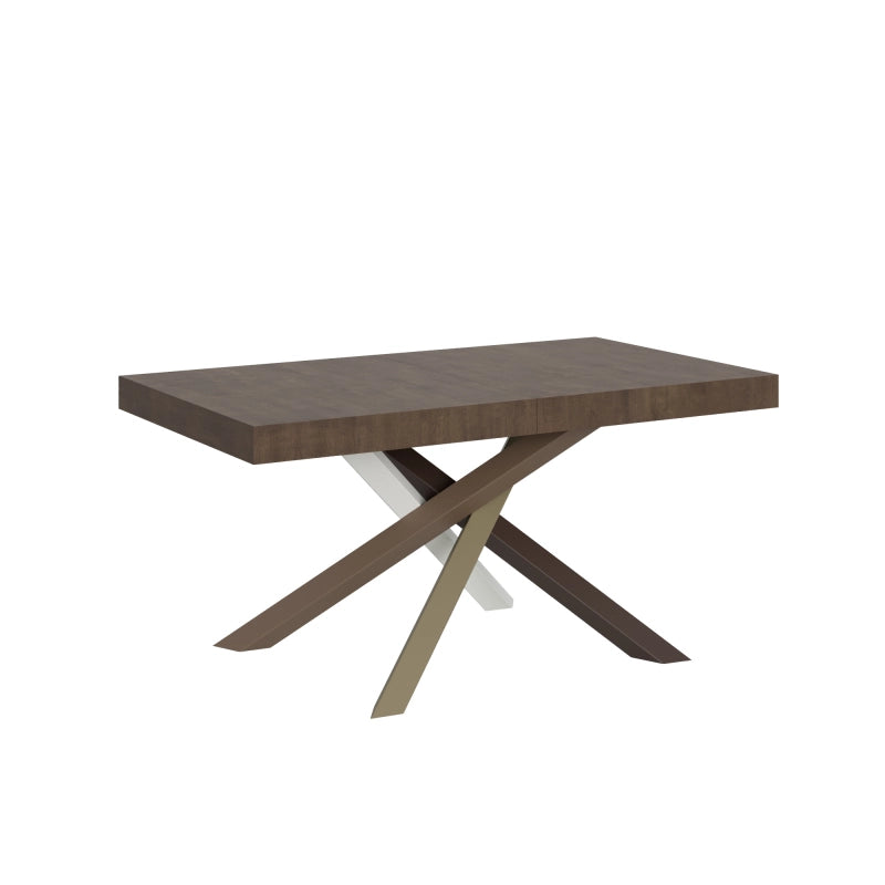 Tavolo allungabile 90x160/264 cm Volantis telaio gambe 4 colori (C) - Noce