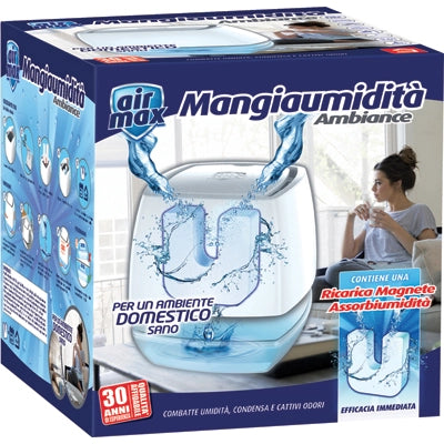 AIRMAX TAB MAGNETE KIT AMBIANCE - 1 VASCHETTA + RICARICA GR 450- 4 pezzi