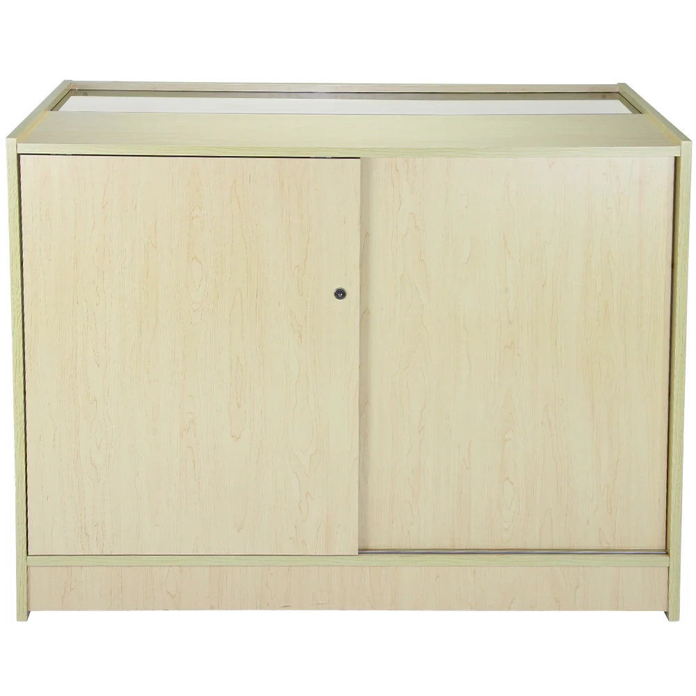 Banco K1200 con Finitura in Acero da Negozio e Reception Elegante Solido Robusto