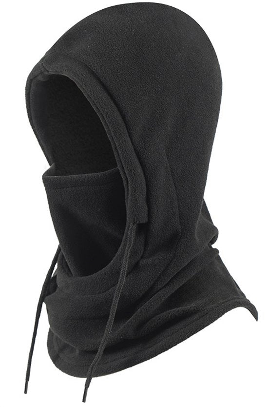 Cappuccio e sciarpa 3 in 1 unisex - cappuccio e sciarpa per bambini - impermeabile - protezione dal freddo - maschera per bambini invernale nera