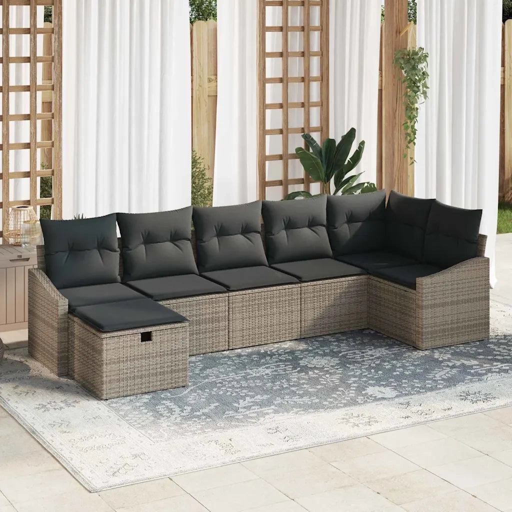 Set di divani con cuscino 8 pcs polyrattan