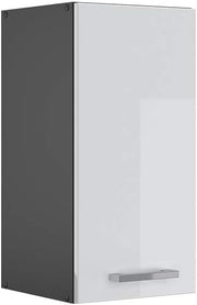 Pensile da cucina R-Line, Bianco lucido, 30 cm, per la libera combinazione all'interno di sistemi cucina modulari