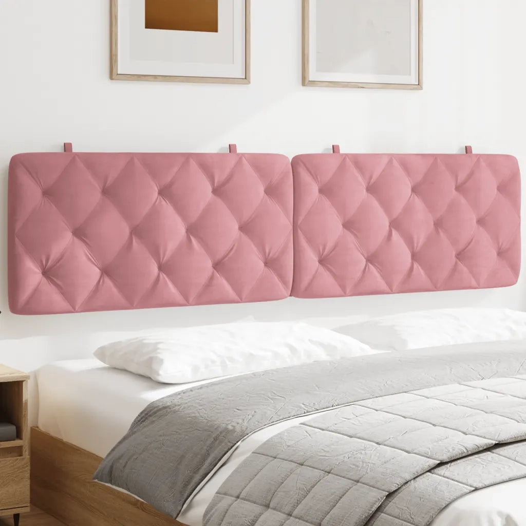 Cuscino Testiera Rosa 200 cm in Velluto CFW8972781