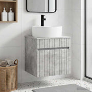 Mobile lavabo da parete Grigio Cemento 49 x 44,5 x 65 cm 890595