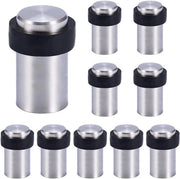 Stopper per porta cilindrica - set da 10 - acciaio inossidabile - 6cm