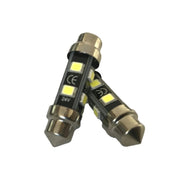 24V Lampada LED Siluro T11 C5W 36mm 8 SMD 2835 No Polarità 360° Bianco Freddo Durata Garantita