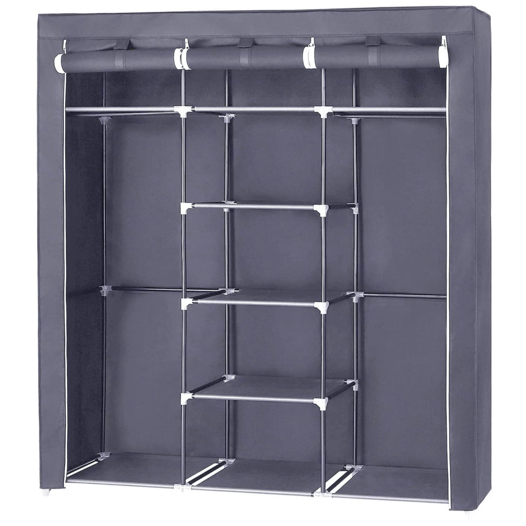 Valora TEXTILE WARDROBE Armadio pieghevole salvaspazio grigio