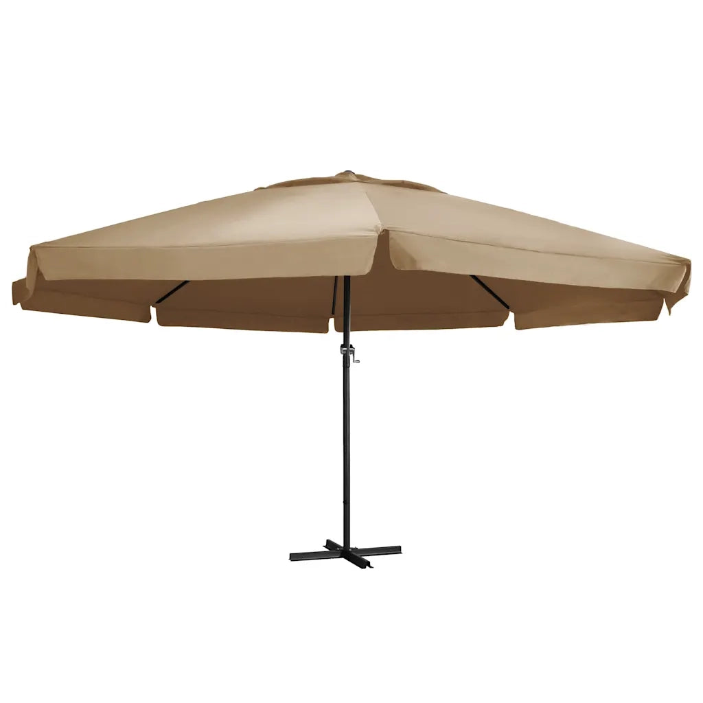 Ombrellone da Esterni con Palo in Alluminio 600 cm Grigio Talpa  cod mxl 20465