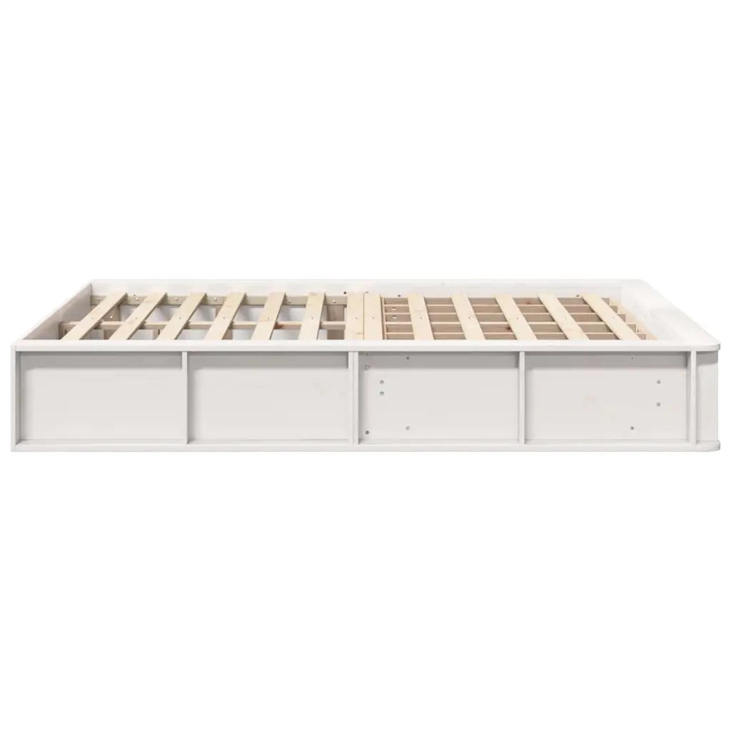 vidaXL Struttura del letto con archiviazione Bianco 120 x 190 cm legno