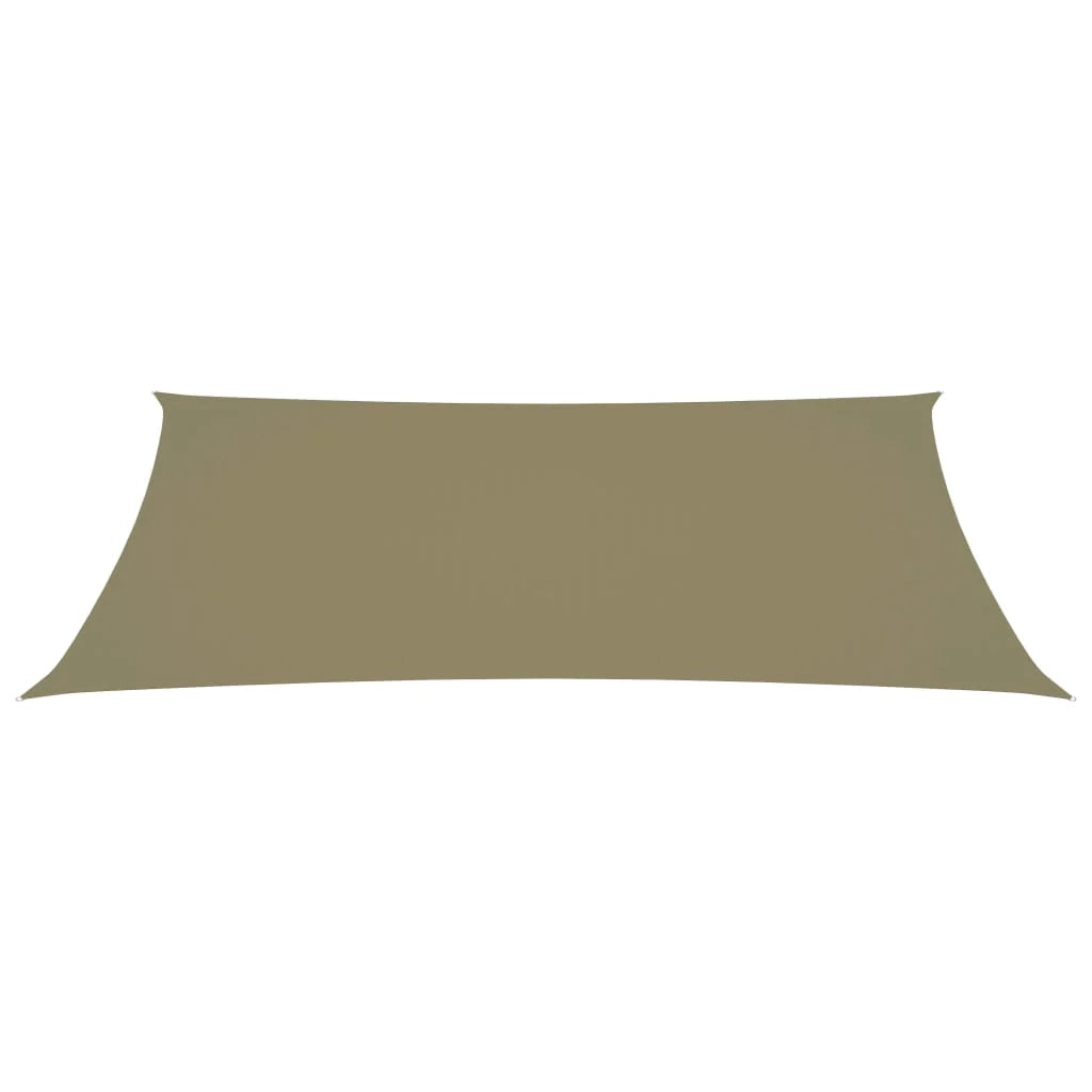 Vela ombreggiante/ombrellone rettangolare 2 x 5 m in tessuto Oxford beige 02_0009630