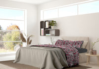 Set Lenzuola 1 Piazza e Mezzo con Stampa Sopra Sotto e Federe Crazy