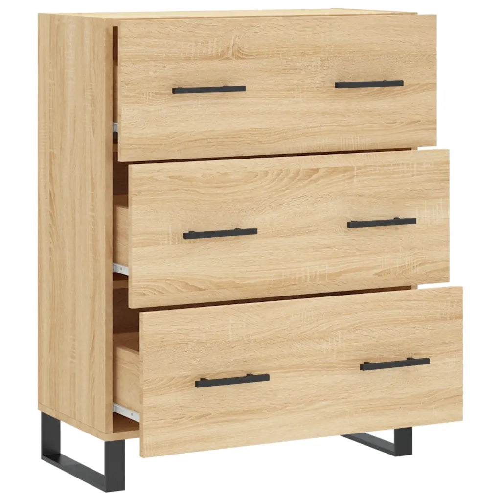 Credenza-Buffet-Armadio da cucina Rovere Sonoma 69,5x34x90 cm in Legno Multistrato 972507