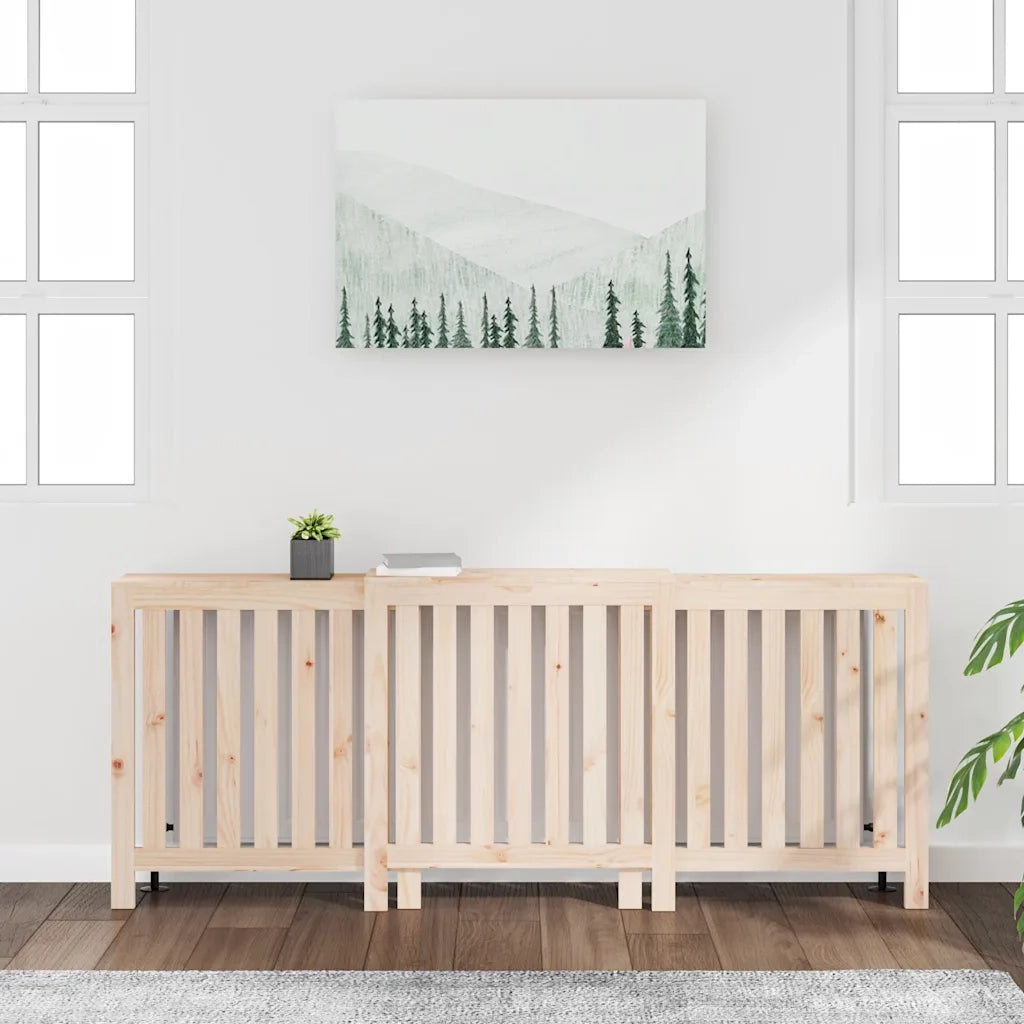 Copertura Termosifone 210x21x85 cm in Legno Massello di Pino 822586