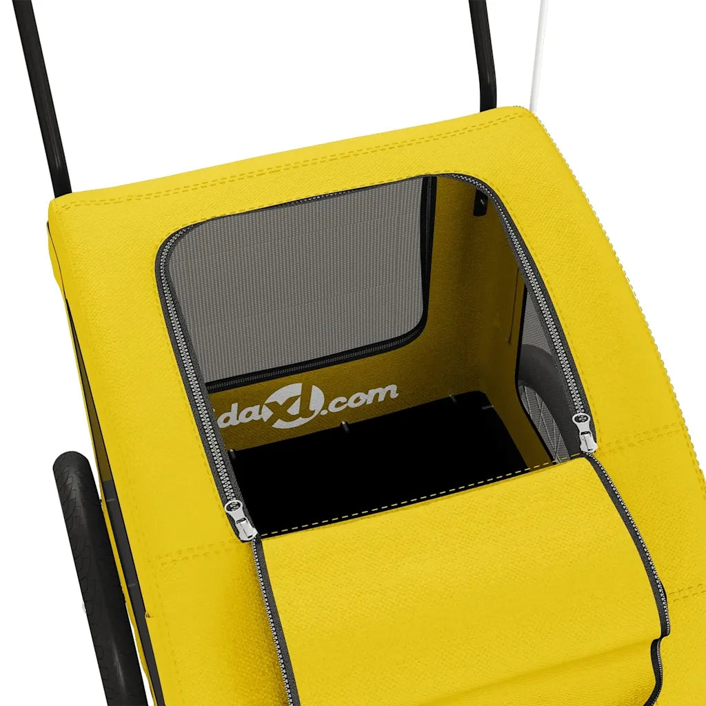 Rimorchio da Bici per Animali Giallo Oxford e Ferro CFW7422470
