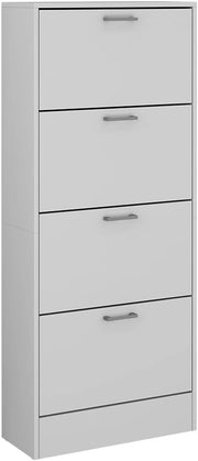 Vicco Scarpiera da ingresso Gregor, Bianco, 63 x 150 cm, per la conservazione delle scarpe e combinabile con scaffali