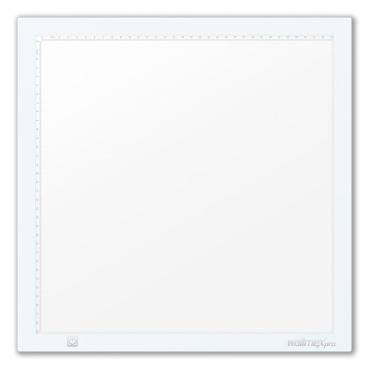 Tavoletta luminosa LED Shining White 380 15 W, Lightpad 38 x 38 cm, dimmerabile, con temperatura di colore 5600 K, per disegno e pittura