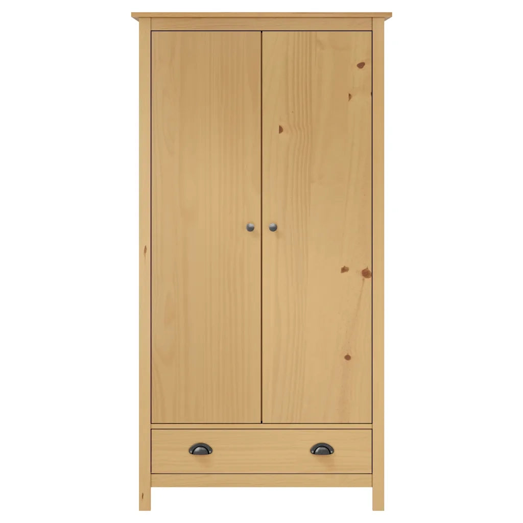 Armadio a 2 Ante Hill 89x50x170 cm Legno Massello di Pino CFW7467124