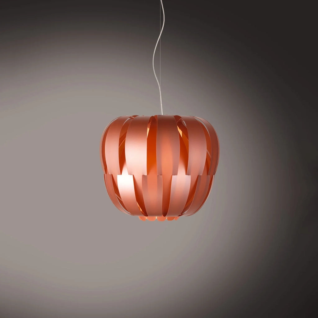 Sospensione Moderna Queen Polilux ® Rame E Metallo Cromo 1 Luce E27