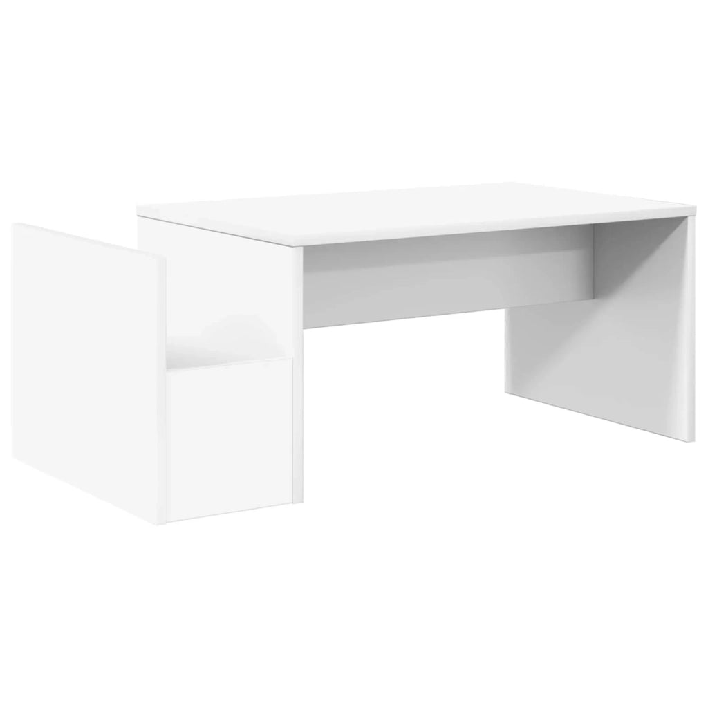 Tavolino da salotto | Tavolino da caff¨¨ | Tavolino da Soggiorno Bianco 90 x 45 x 35 cm Legno multistrato