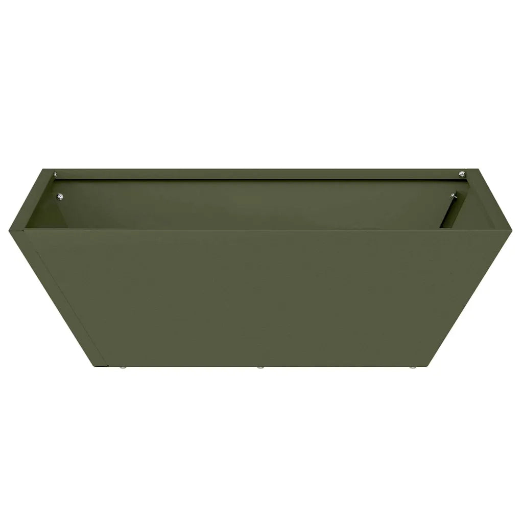 Fioriere | Cassetta per fiori | Vaso da giardino 5 pz Verde oliva 50 x 50 x 15 cm