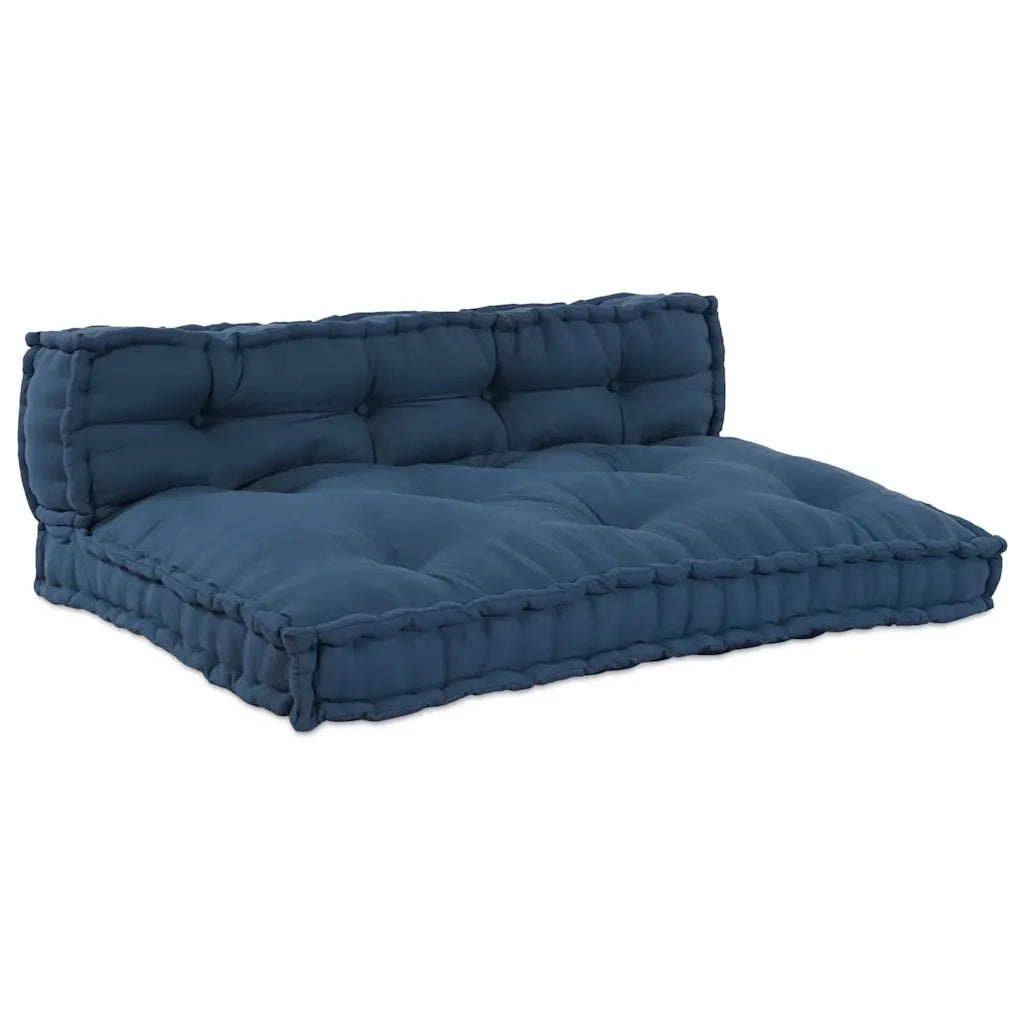Cuscino per Divano Pallet 2 pcs Indaco 120 x 80 x 38 cm Tessuto 4019096