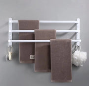Raccordo asciugamani a 3 strati - 50L x 15B x 22H cm - Raccordo asciugamani in alluminio - Bianco