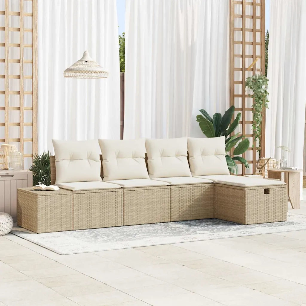 Set di divani con cuscino 5 pcs polyrattan 3360692