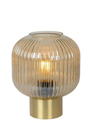 Lucide MALOTO lampada tavolo oro/ambra vetro E27 40W