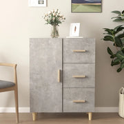 Credenza-Buffet-Armadio da cucina Grigio Cemento 69,5x34x90 cm in Legno Multistrato 590612