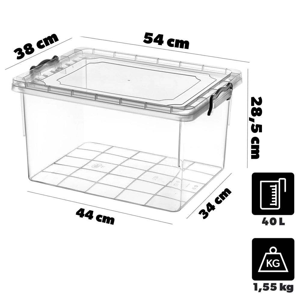 KADAX Contenitore per alimenti rettangolare a nido d'ape con cornice Wielkopolskie 40 L