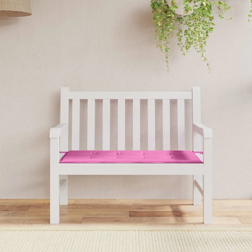 vidaXL Cuscino per Panchina da Giardino Rosa 120 x 50 x 4 cm