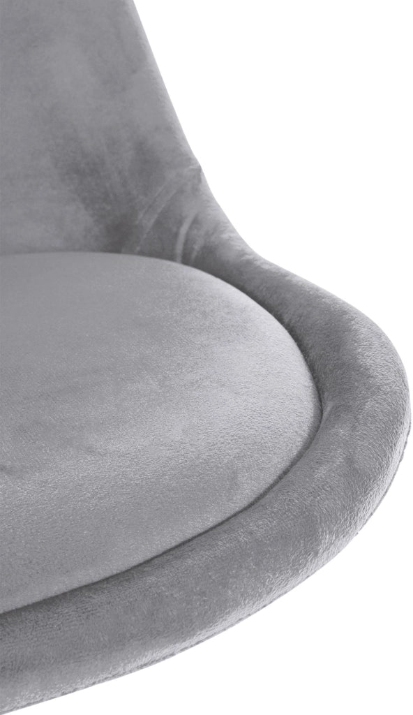 Sedia Sofia Velvet grigio chiaro,natura (rotondo)